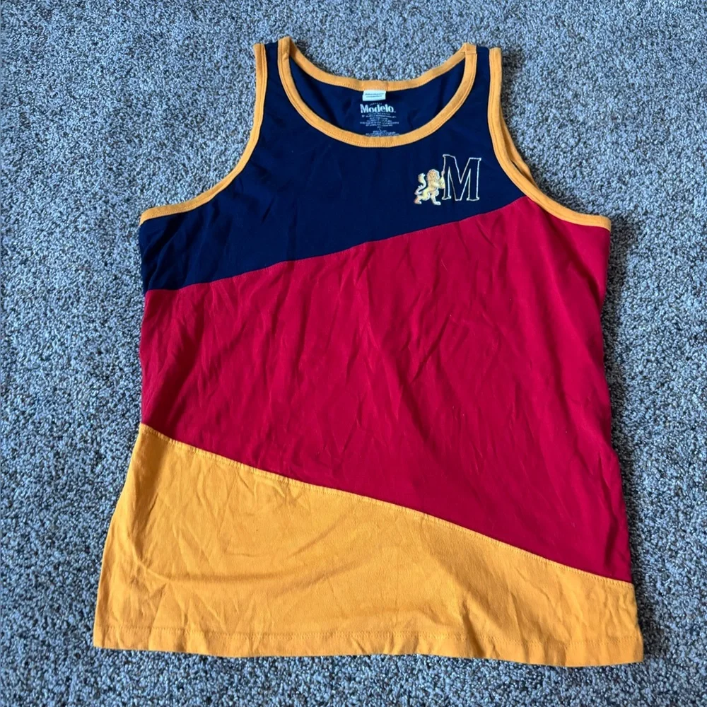 Modelo size large Mexican beer men’s pre loved Tank Top - Picture 1 of 4